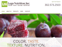 Tablet Screenshot of lugonutrition.com